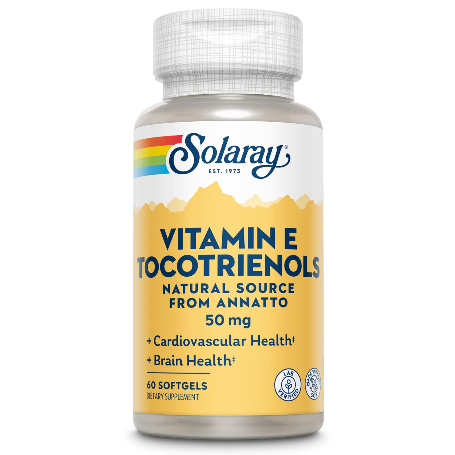 Solaray Vitamin E Tocotrienols 60ct Softgel