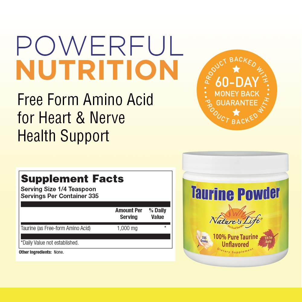 Nature's Life Taurine Powder 335 Gm