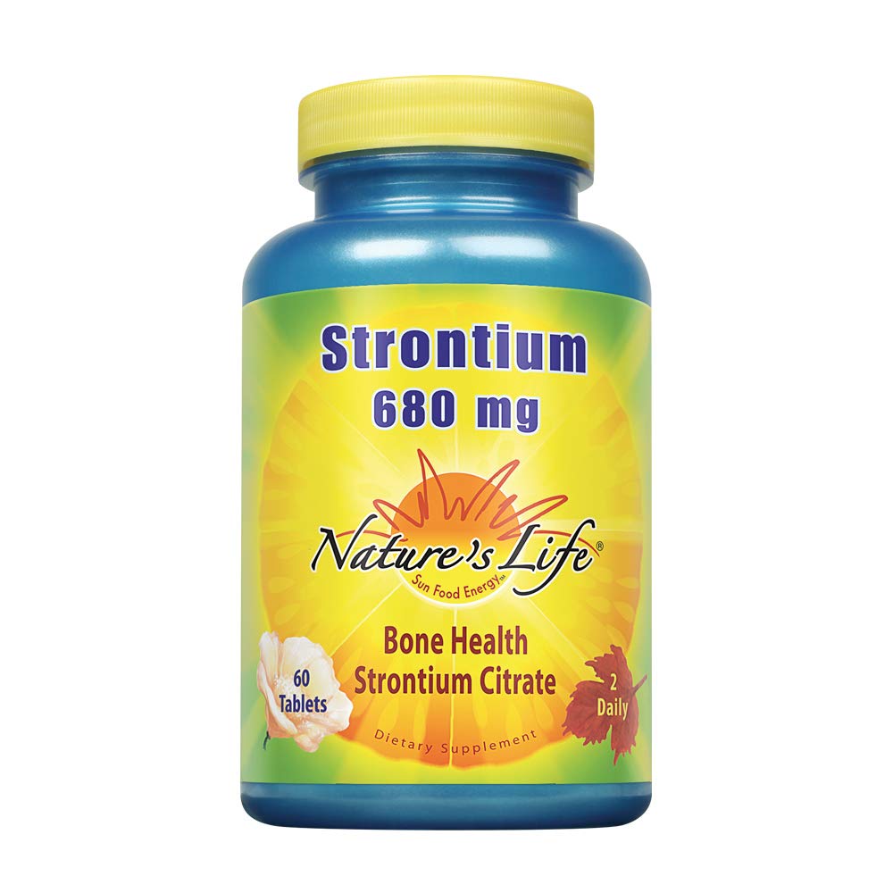 Nature's Life Strontium Tablets, 680 Mg, 60 Count