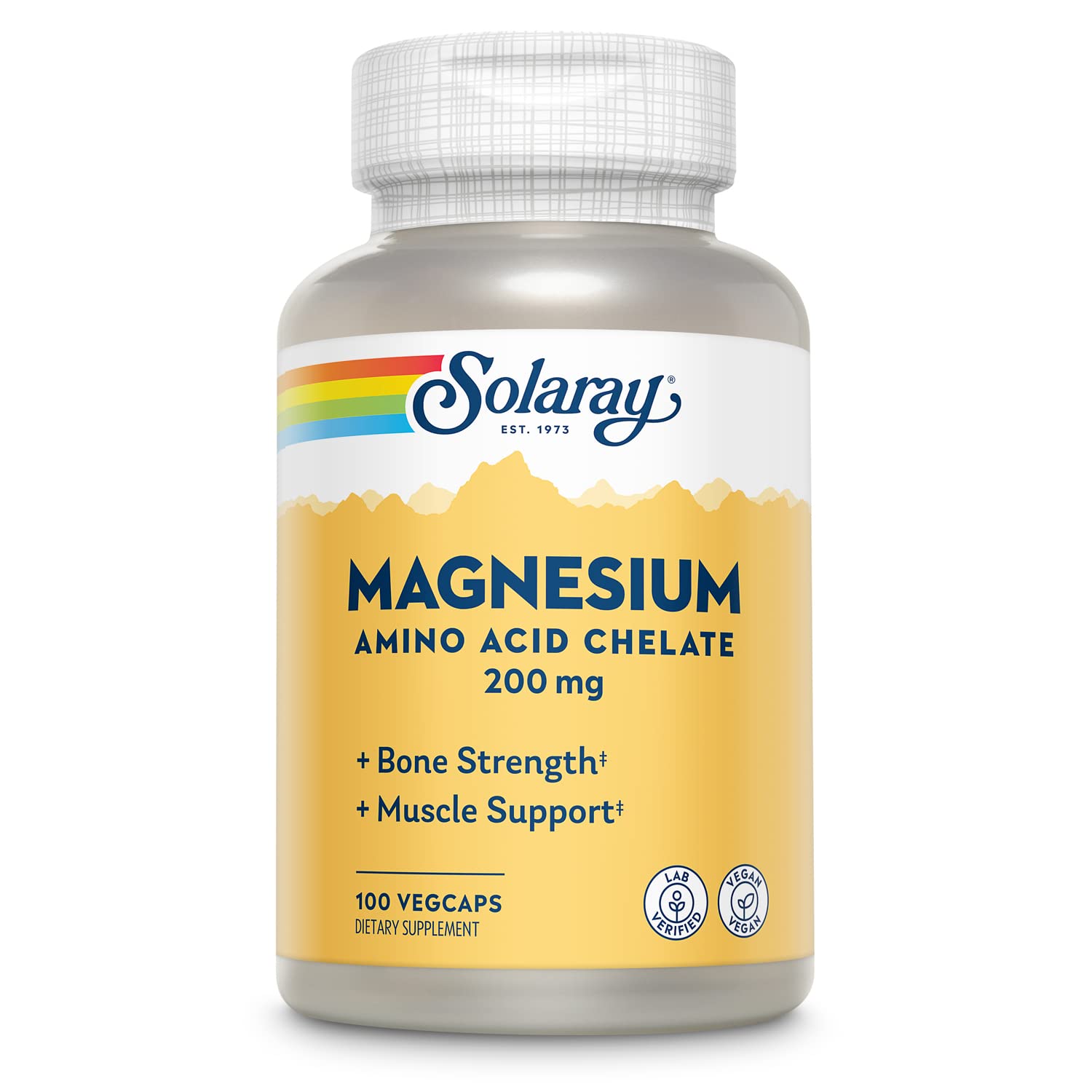 Solaray Magnesium 200mg 100 Caps