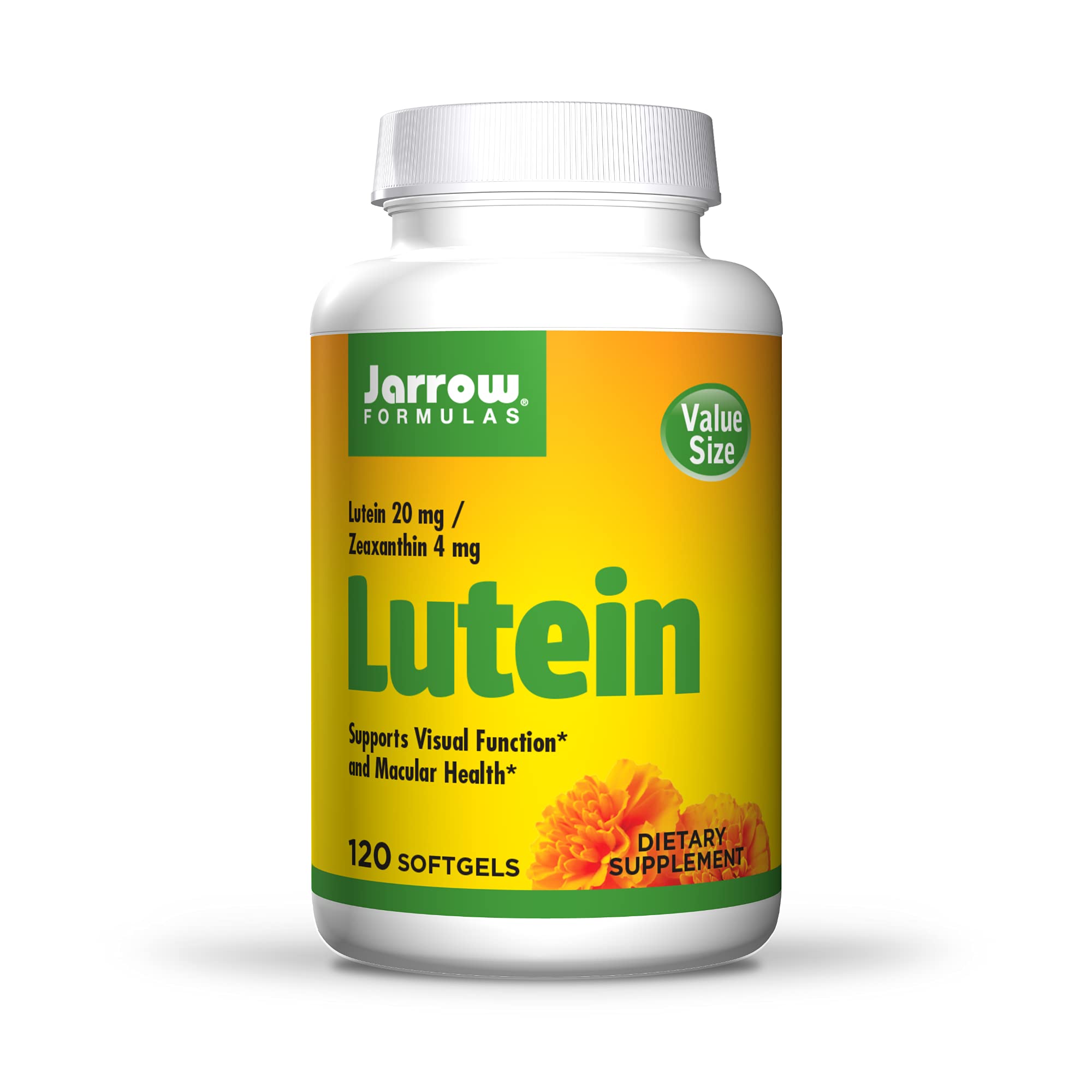 Jarrow Formulas Lutein, Supports Vision and Macular Health, 20 mg, 120 Softgels