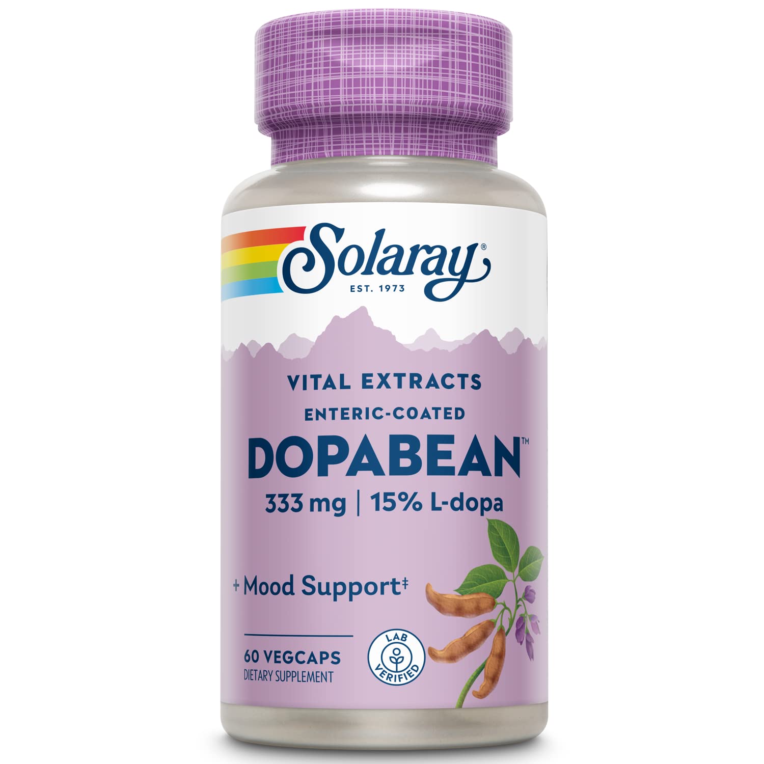Solaray Dopa Bean - Velvet Bean Extract 60ct VegCap