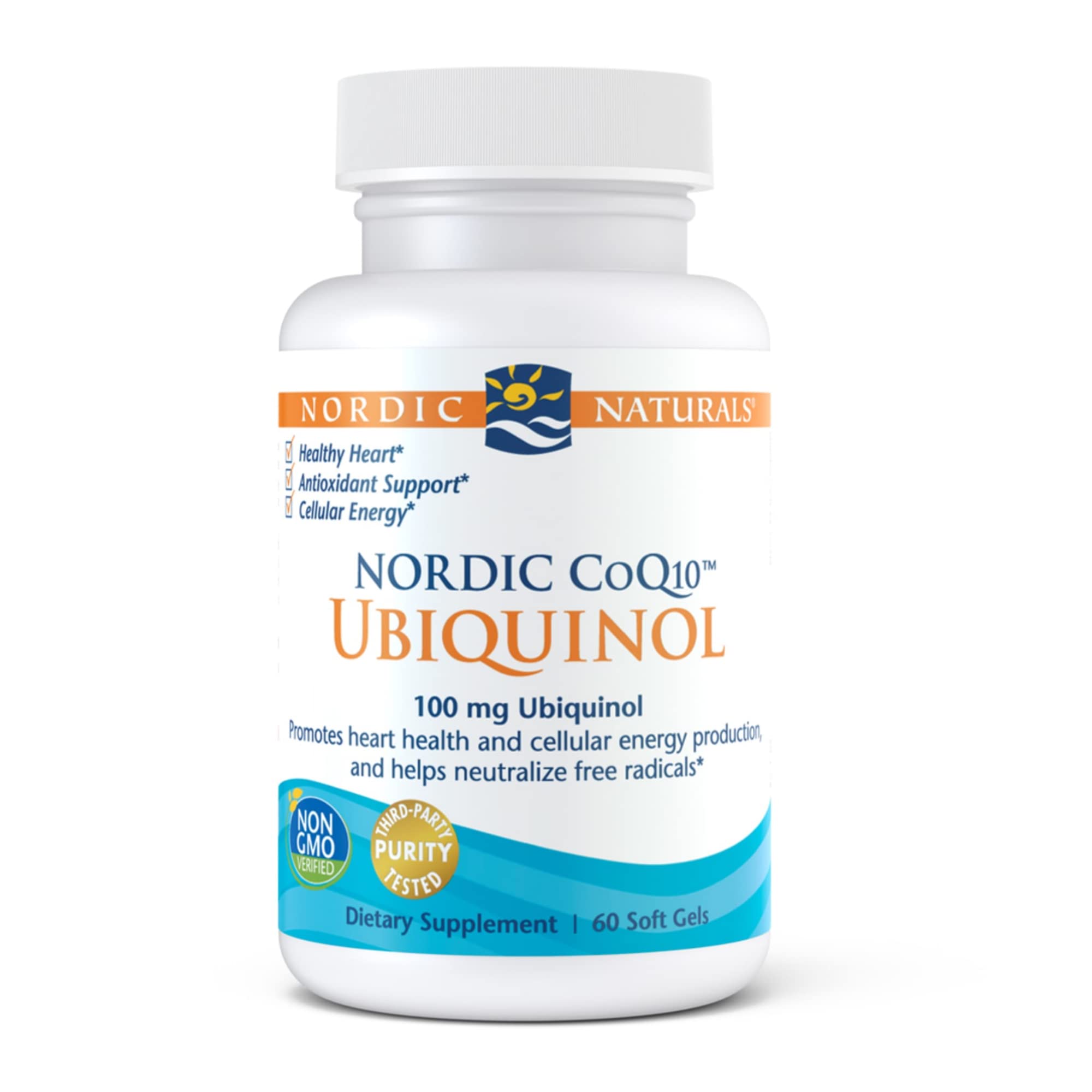 Nordic Naturals - Nordic CoQ10 Ubiquinol, Promotes Heart Health and Cellular Energy Production, 60 Soft Gels