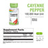 Solaray Cayenne Pepper 450 mg - 100,000 Heat Unit - 100 VegCaps