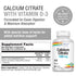 Solaray Calcium Citrate with Vitamin D-3 180ct Capsule