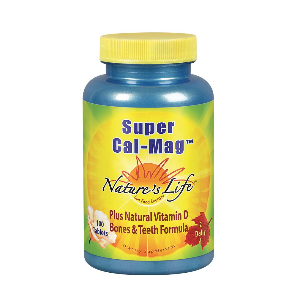 Nature's Life Cal Mag Tablets, Super, 1000/500 Mg, 100 Count