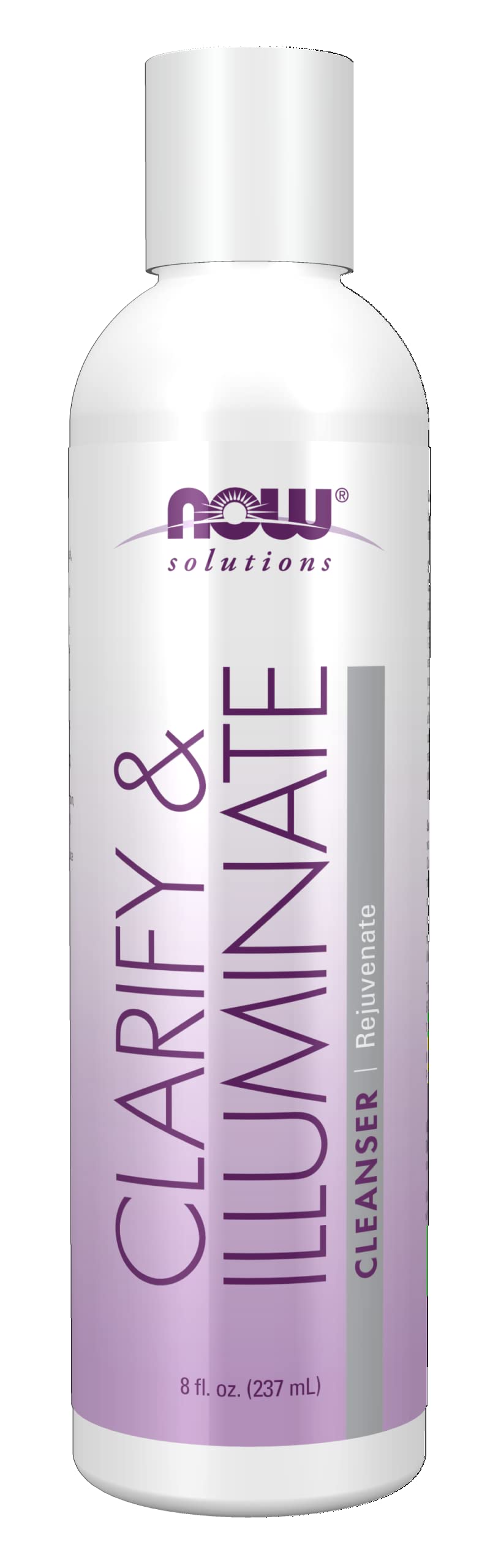 NOW Solutions, Clarify and Illuminate Cleanser, Silky Skin Rejuvenating Formula with Mitostime for More Youthful Looking Skin, 8-Ounce