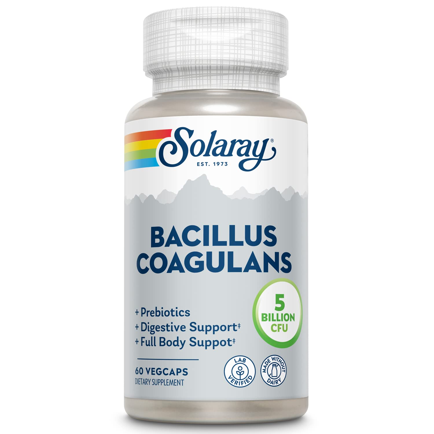 Solaray Bacillus Coagulans Shelf Stable Probiotic 60ct VegCap