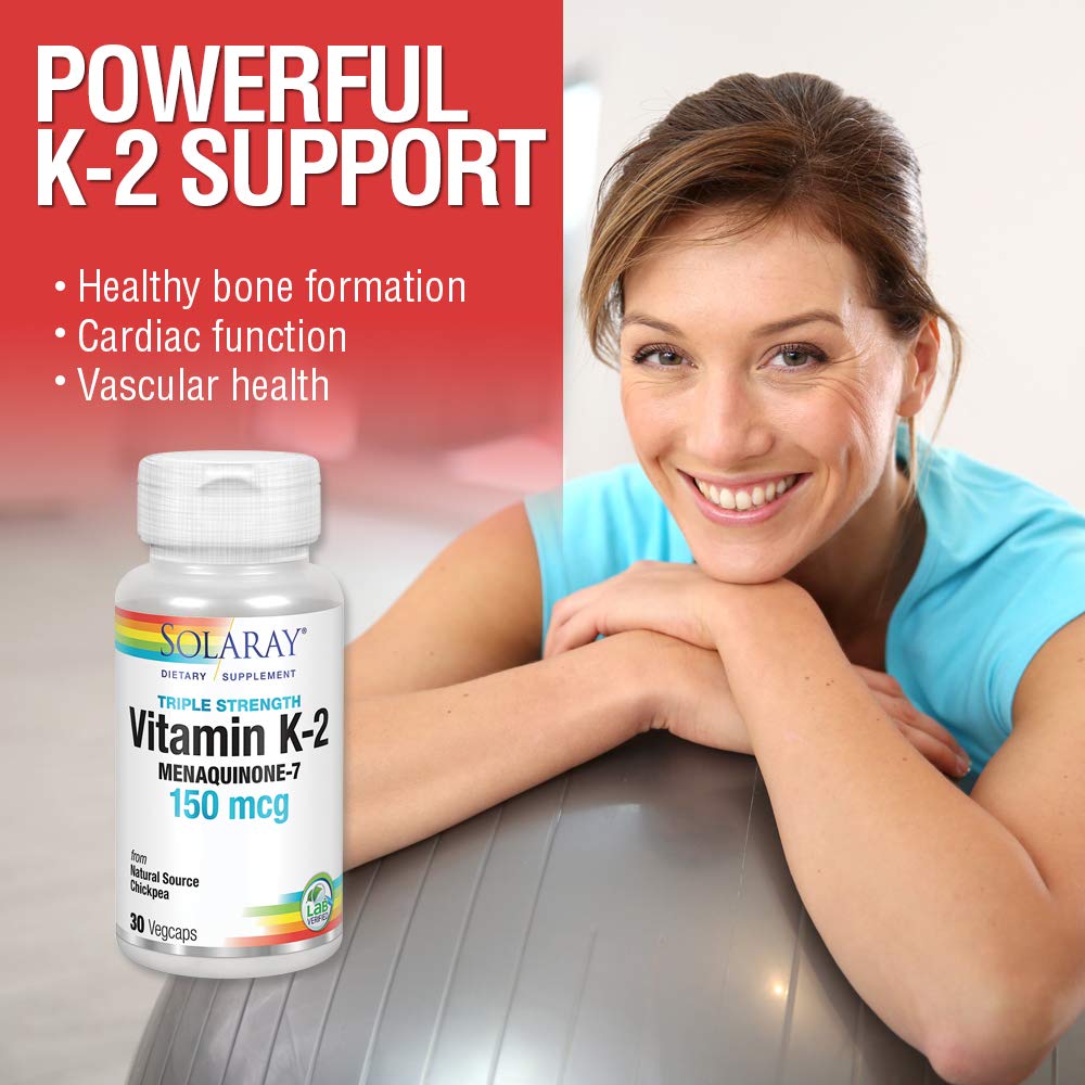 Solaray Triple Strength Vitamin K-2 MK-7 30ct VegCap