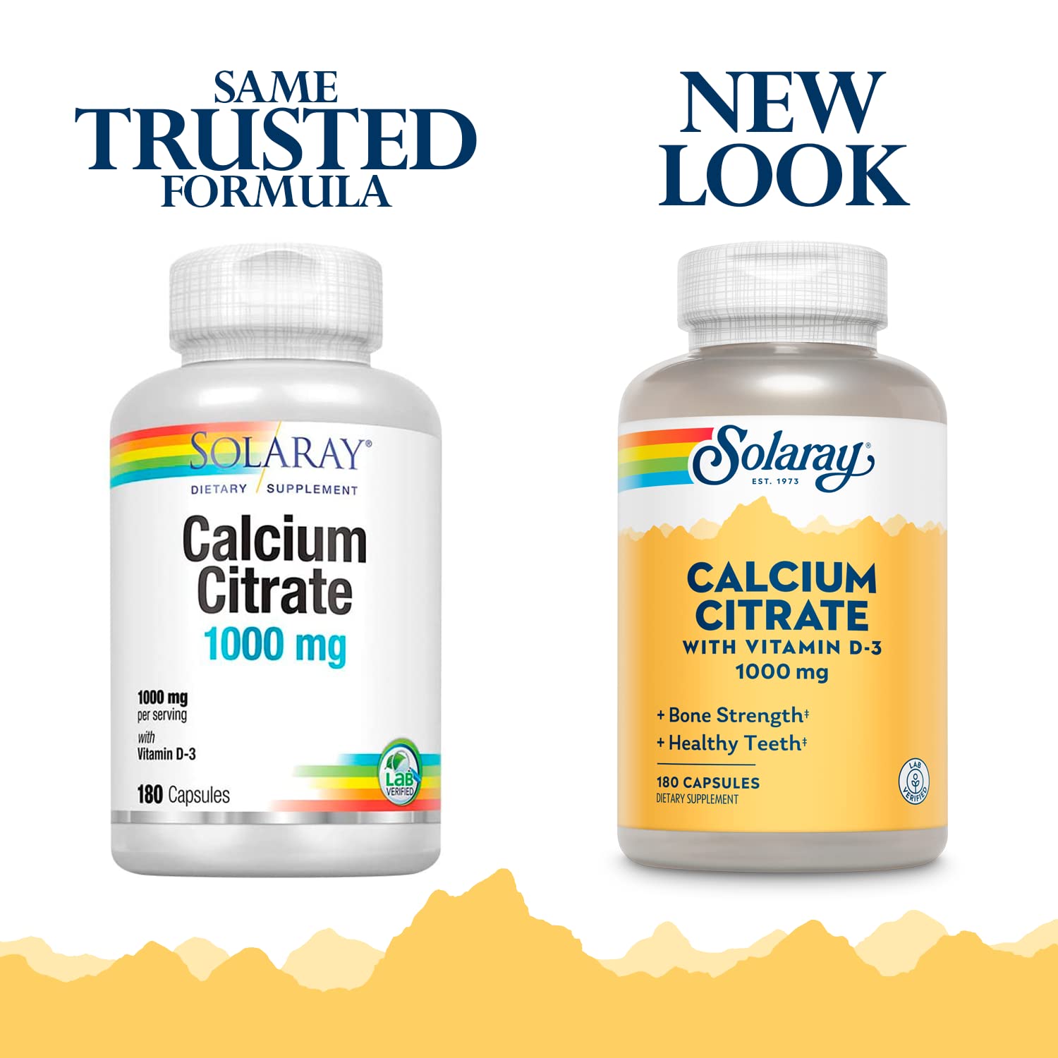 Solaray Calcium Citrate with Vitamin D-3 180ct Capsule
