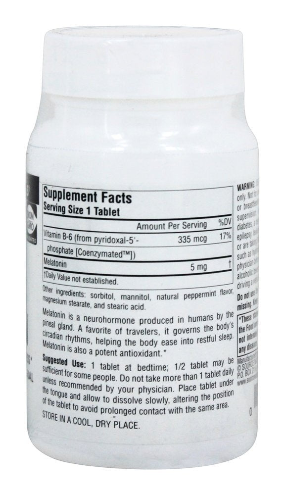 Sleep Science Melatonin 5 mg Peppermint 200 lozenge