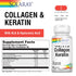 Solaray Collagen Keratin ,Hair Skin & Nails Support Formula 60ct Capsule Pack of 2