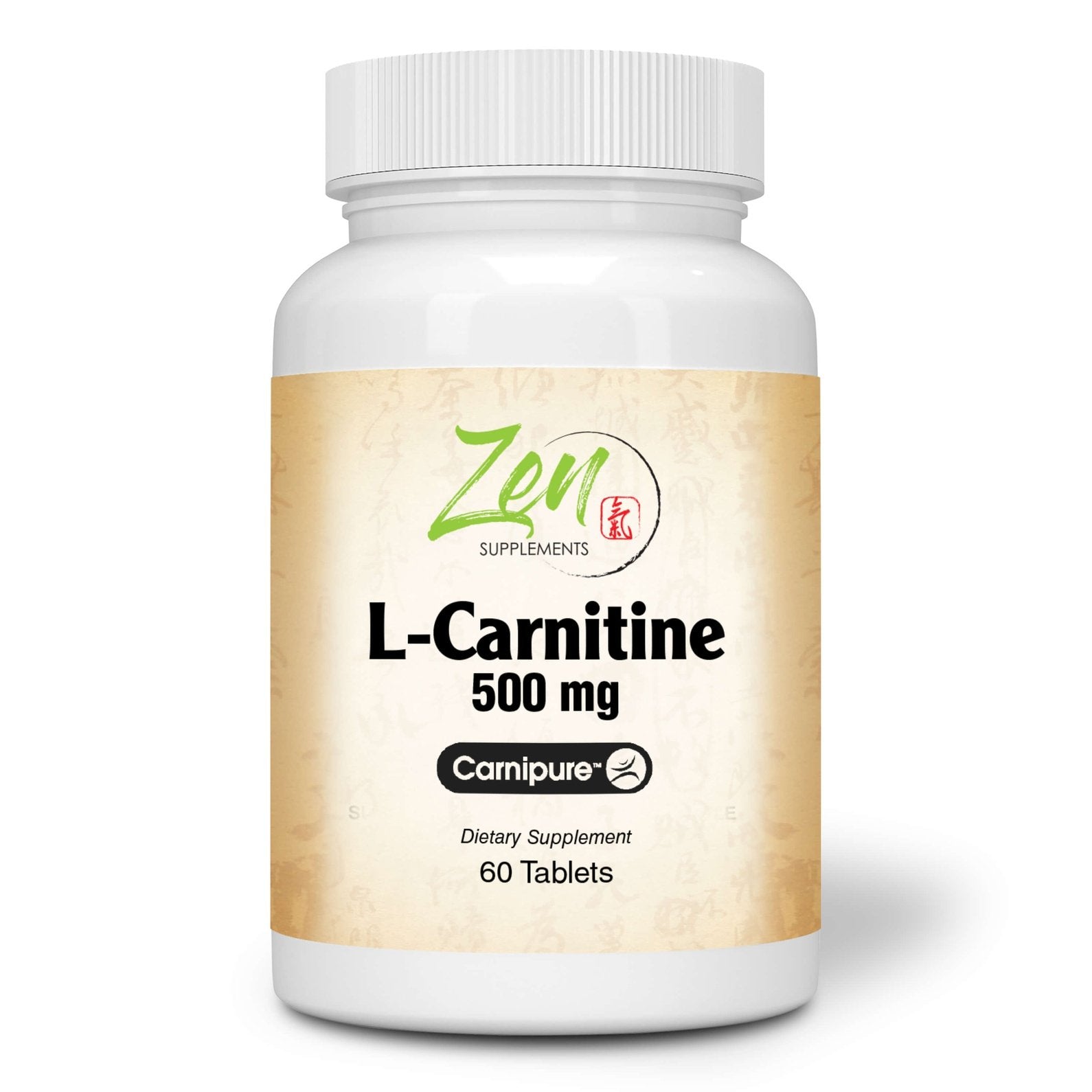 Zen Supplements - 6632 L-Carnitine 500 mg Carnipure™ 60 count Tablets