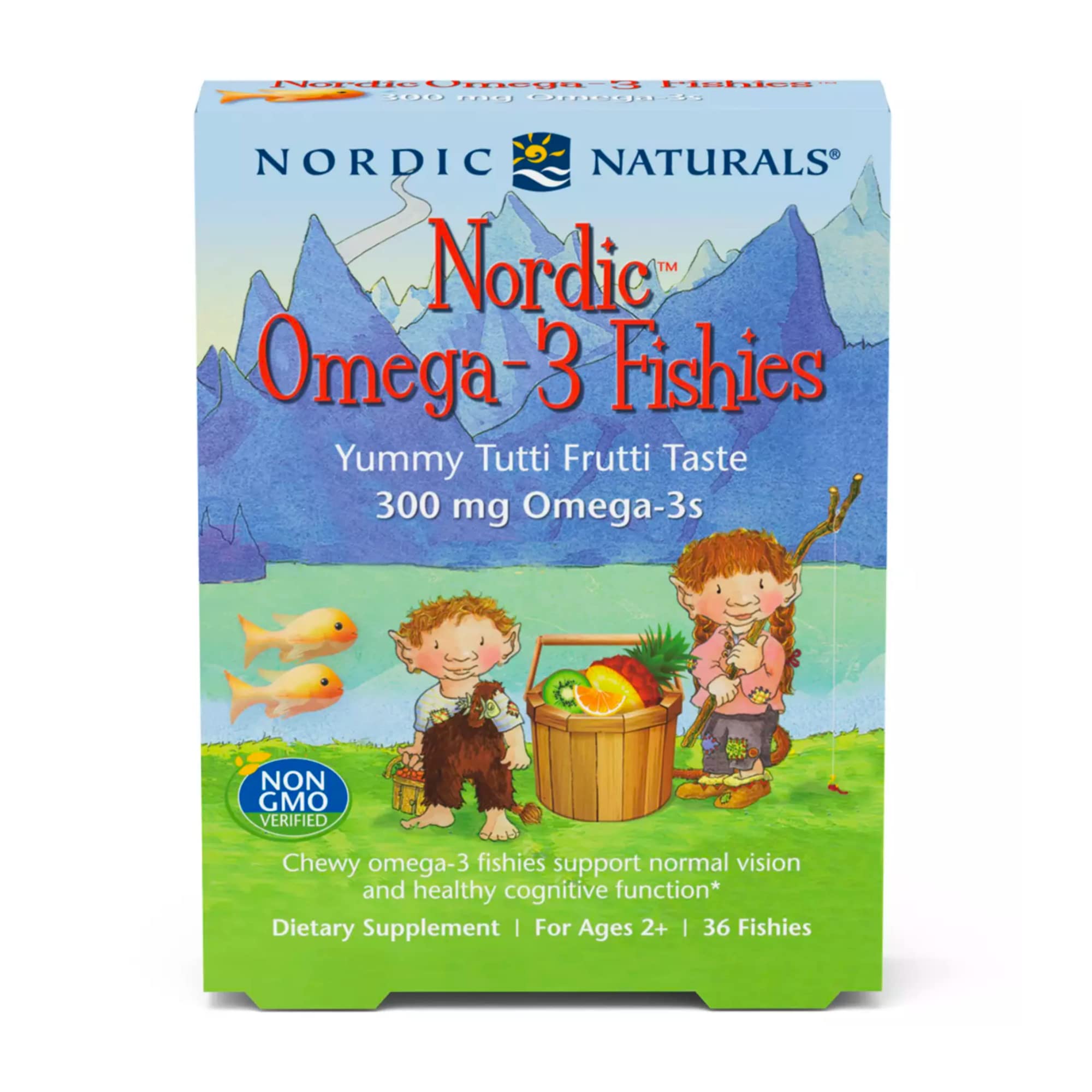Nordic Naturals Omega 3 Fishies - Omega-3 Gummy With Essential Nutrients DHA and EPA to Support Optimal Brain, Immune Function and Cognitive Development, 36 Count