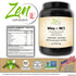 Zen Supplements - Whey Protein + MCT Powder & 15g Protein per Serving - Keto Protein with 2g Net Carbs – Low Carb Meal Replacement Food 409g-Powder