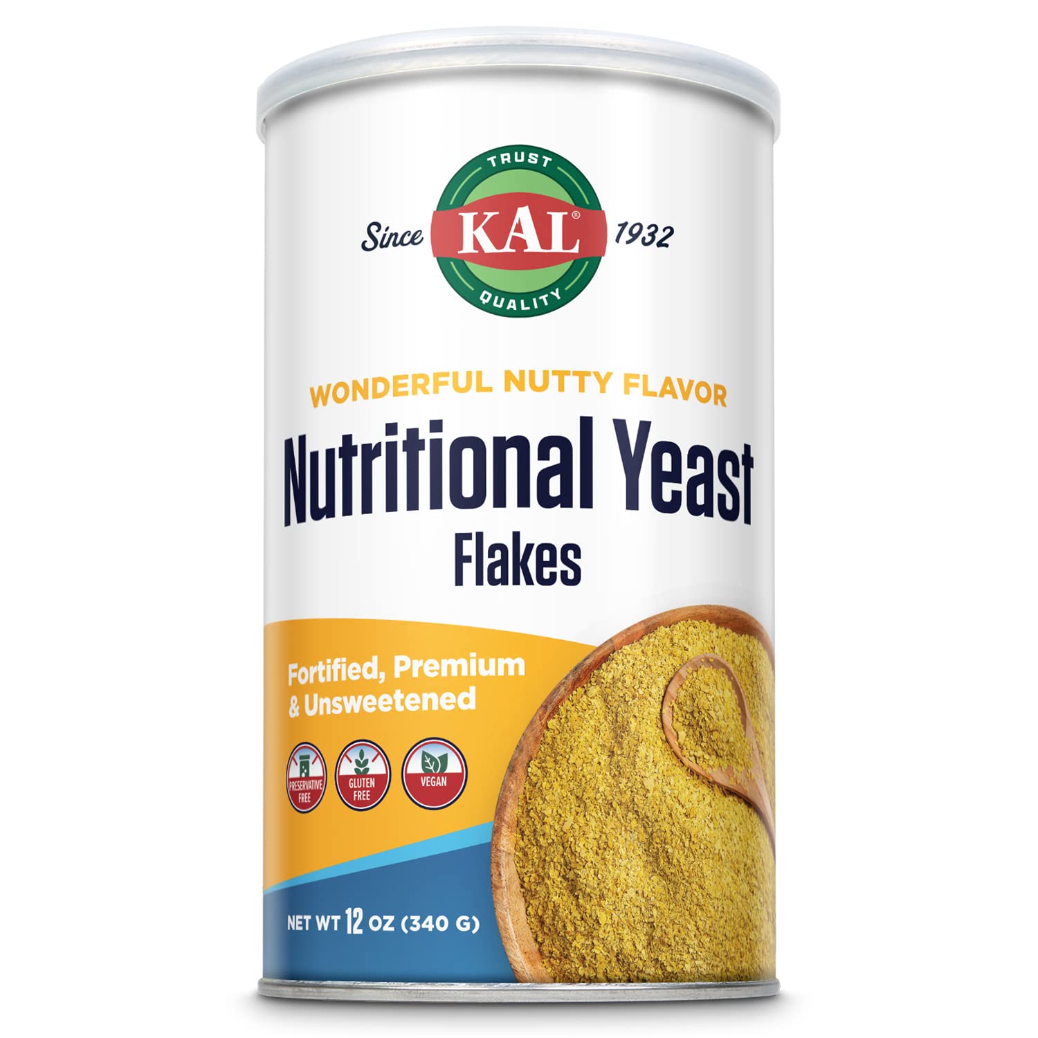 KAL Nutritional Yeast  Flakes 12oz Unflavored