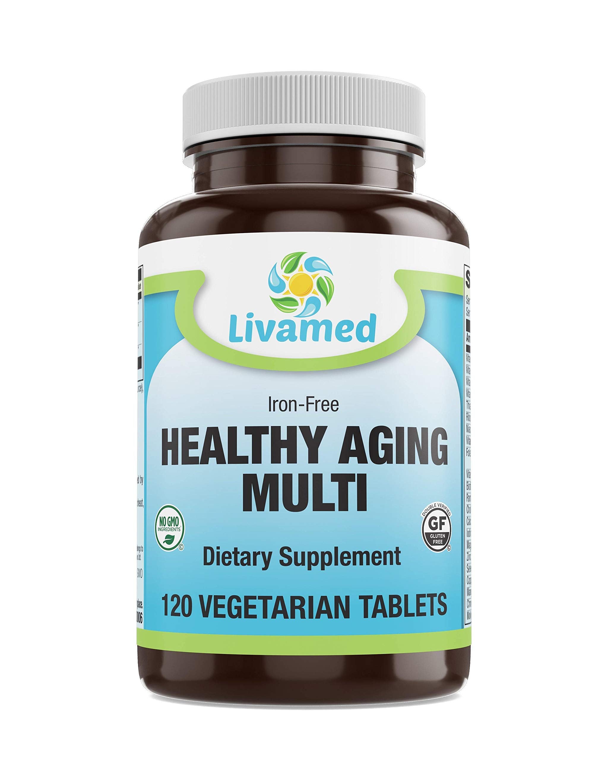 Livamed - Healthy Aging Multi Iron Free Veg Tabs 120 Count
