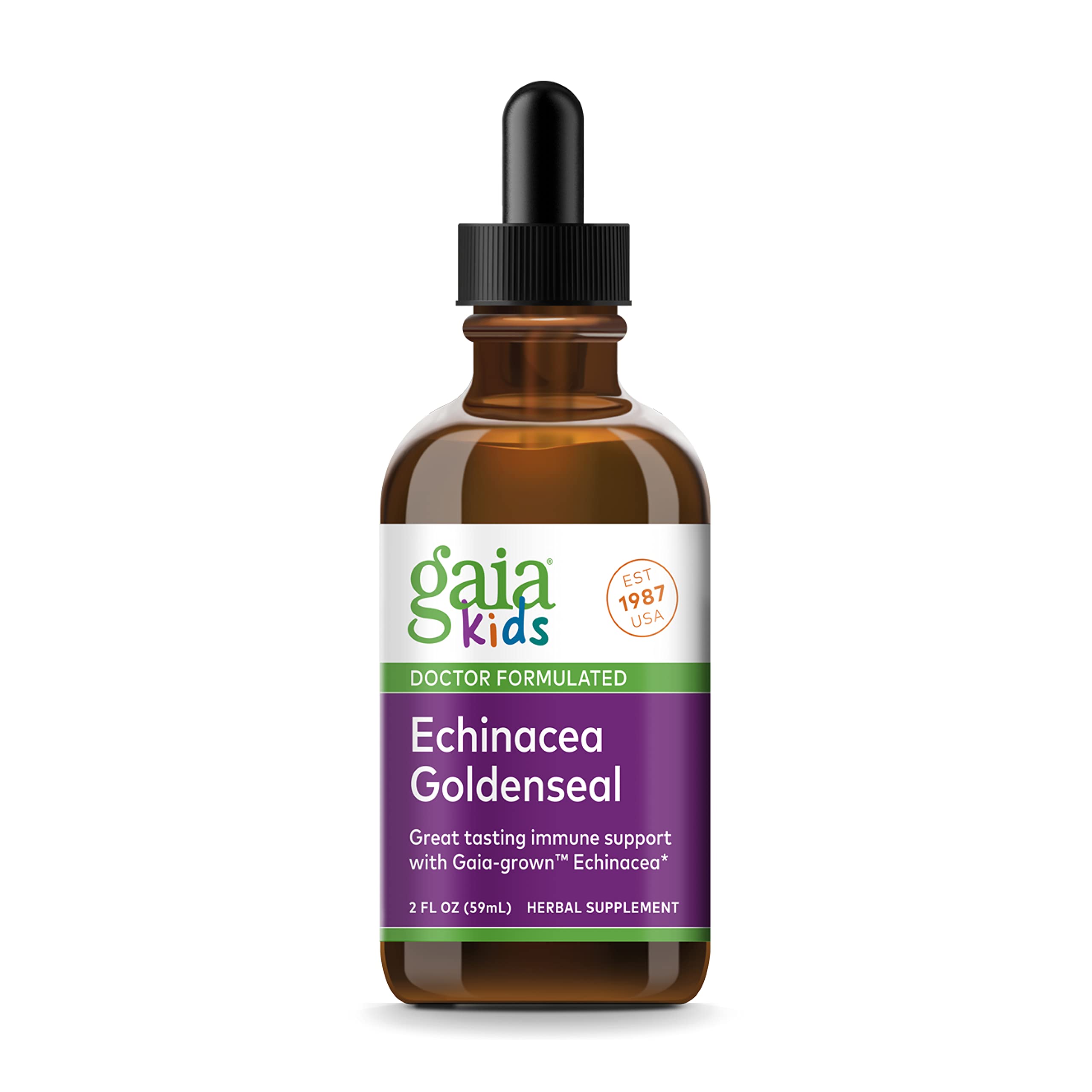 GaiaKids Echinacea Goldenseal Herbal Drops 2 oz