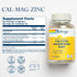 Solaray Calcium Magnesium Zinc 100ct VegCap