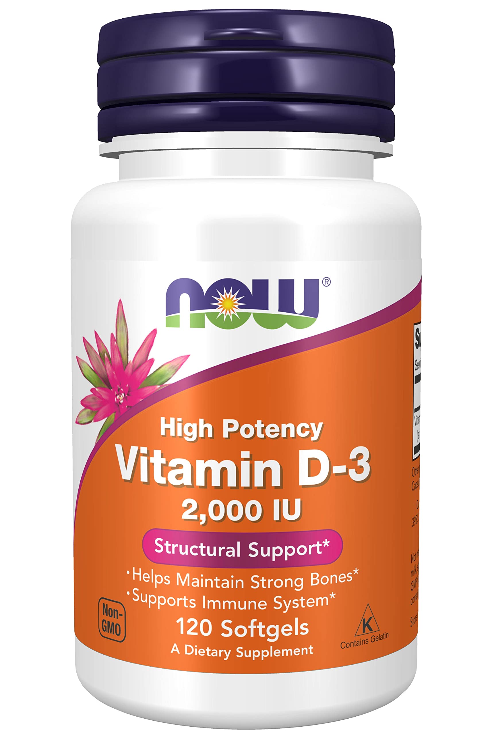 Now Vitamin D3 2000iu 120 sg