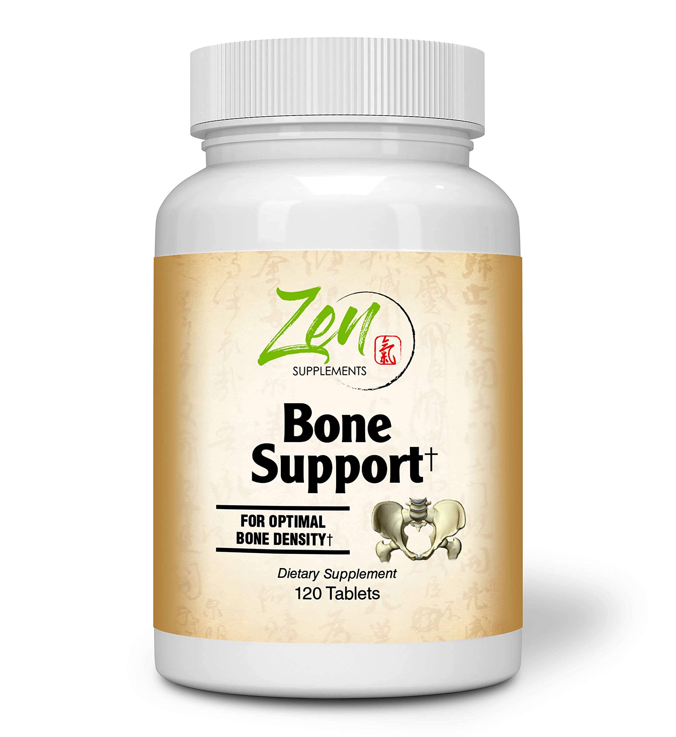 Zen Supplements - Bone Support with Vitamin K-2, D-3 and Boron 120-Tabs - Supports Complete Bone Health & Bone Density - Micronutrients & Trace Nutrients