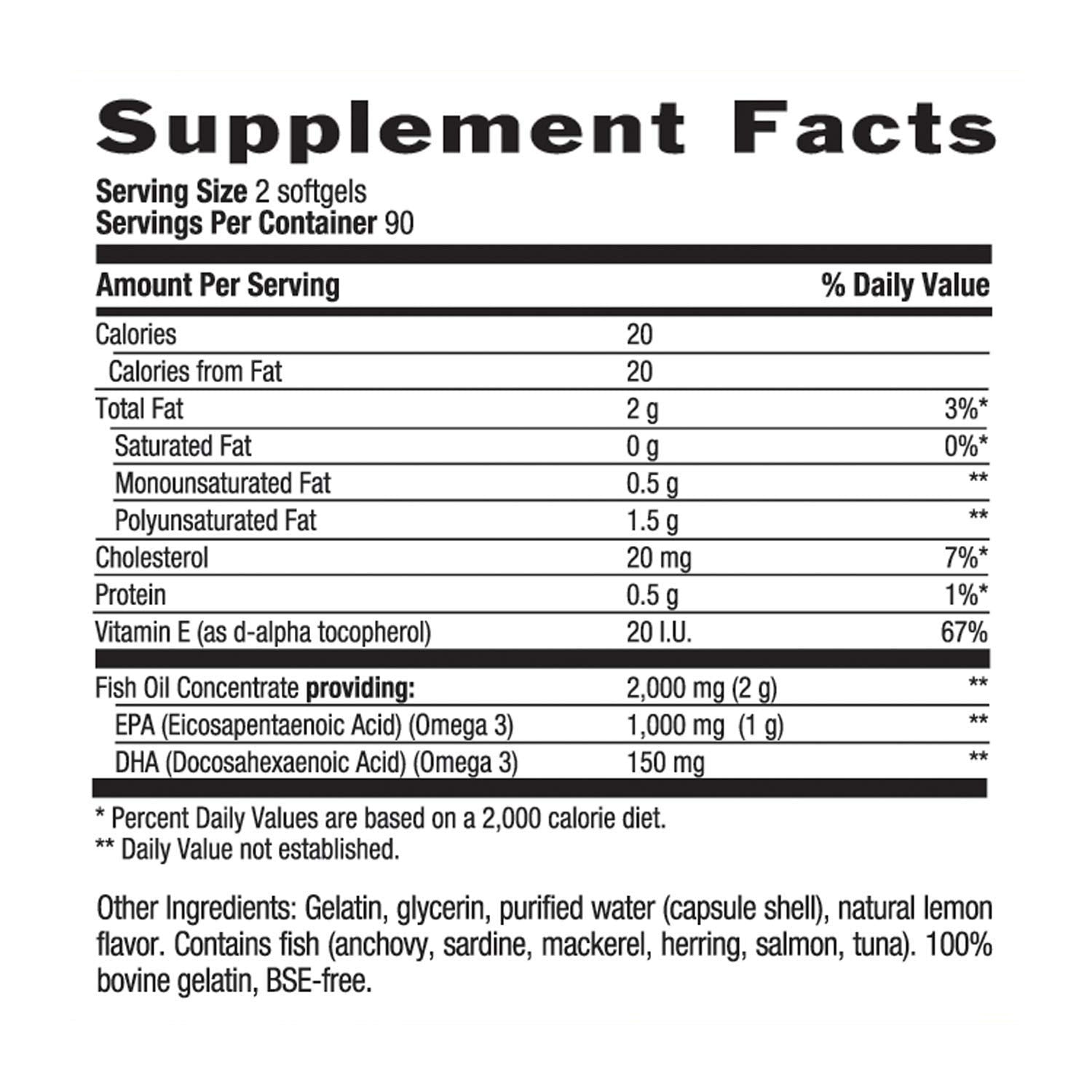 Country Life Omega 3 Mood - with EPA and Fish Oil Concentrate - 180 Softgels