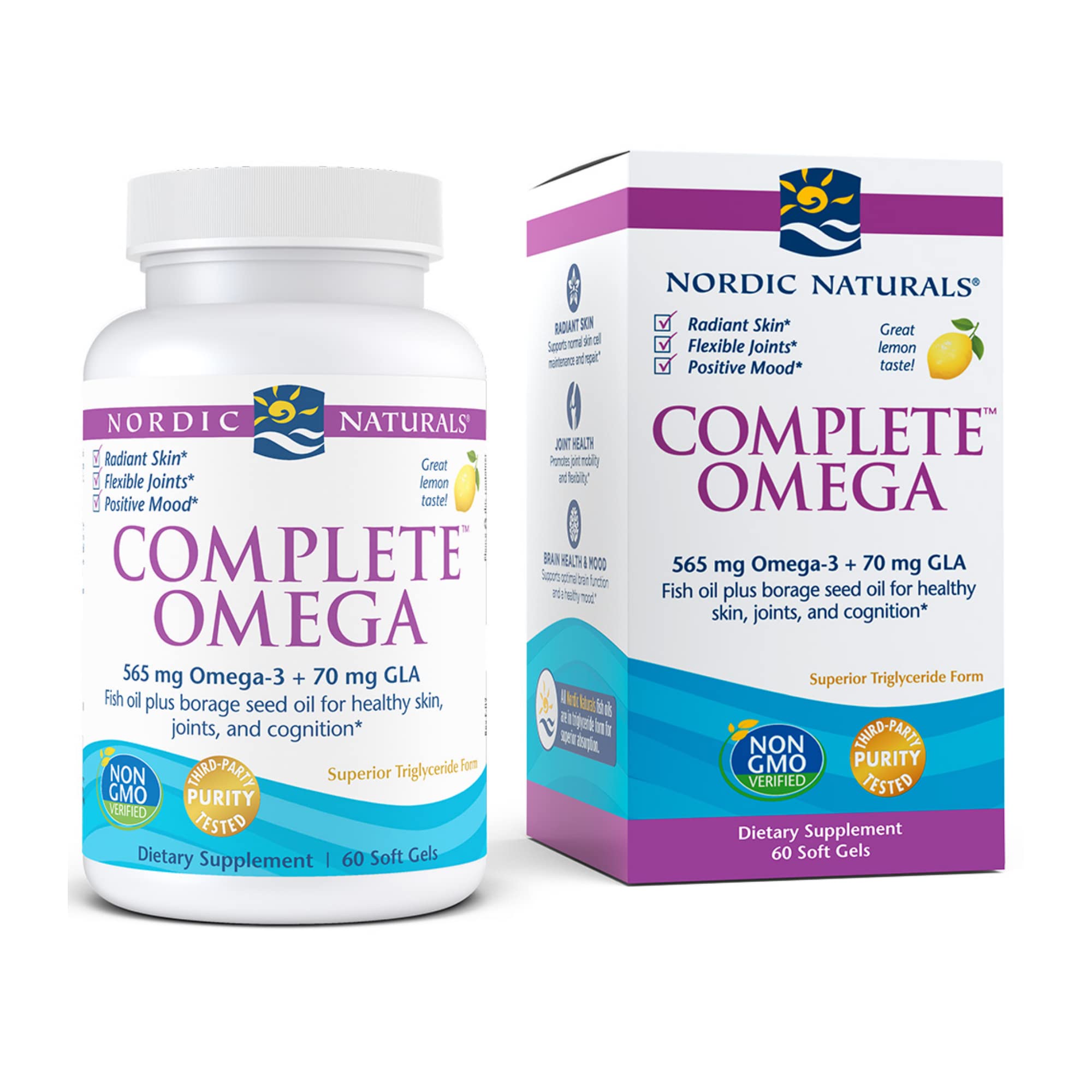 Nordic Naturals - Complete Omega, Supports Healthy Skin, Joints, and Cognition, 60 Soft Gels