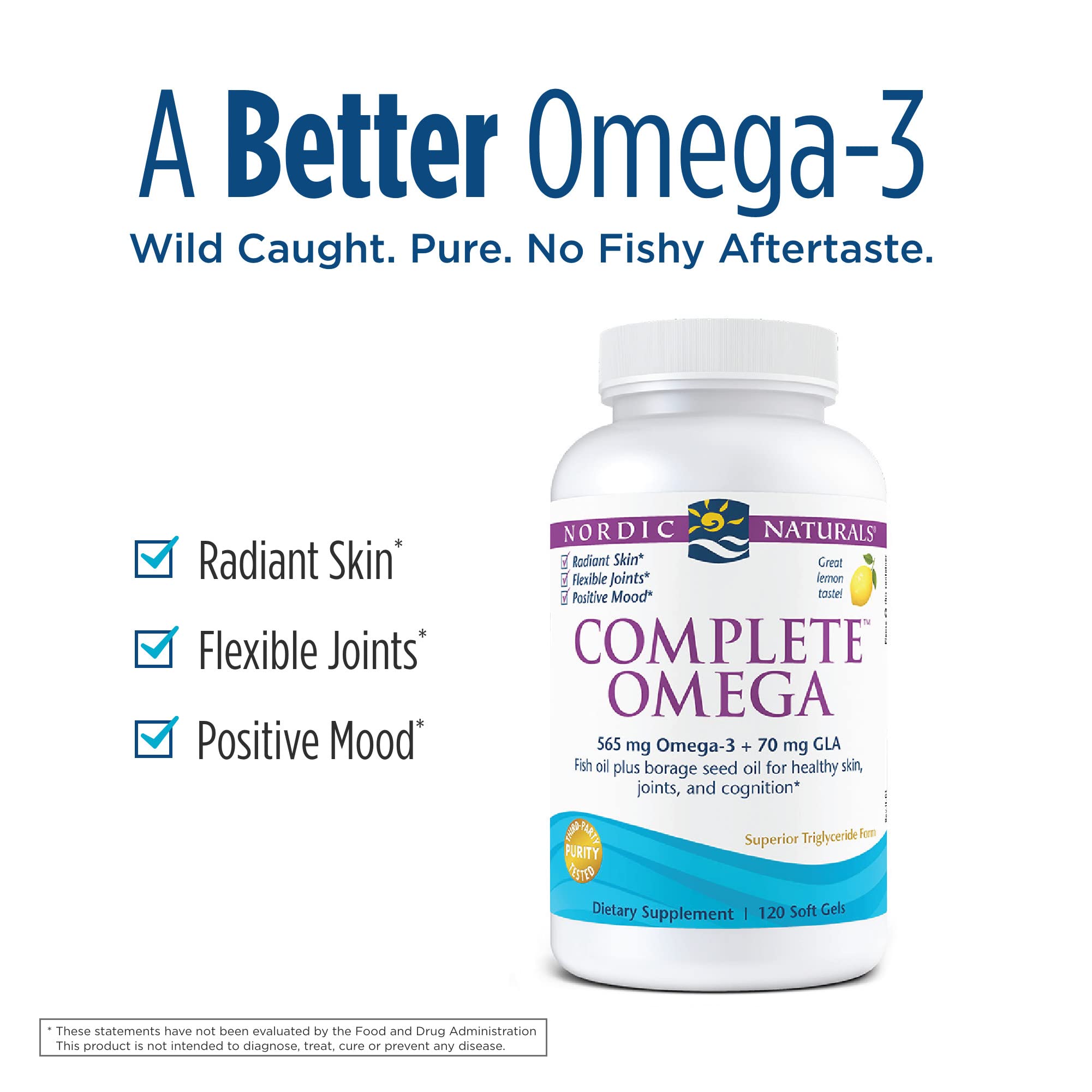 Nordic Naturals - Complete Omega, Supports Healthy Skin, Joints, and Cognition, 120 Soft Gels