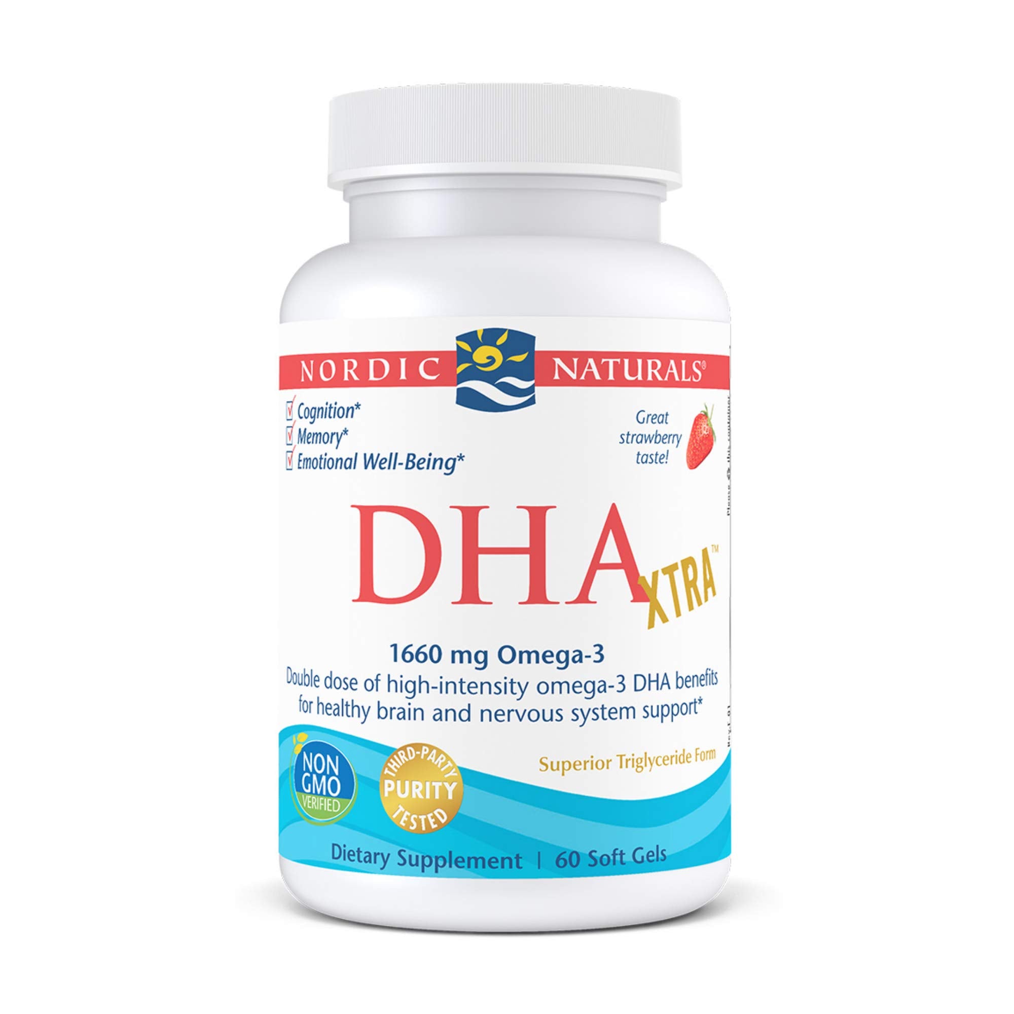 Nordic Naturals - DHA Xtra, Healthy Brain and Nervous System Support, 60 Soft Gels