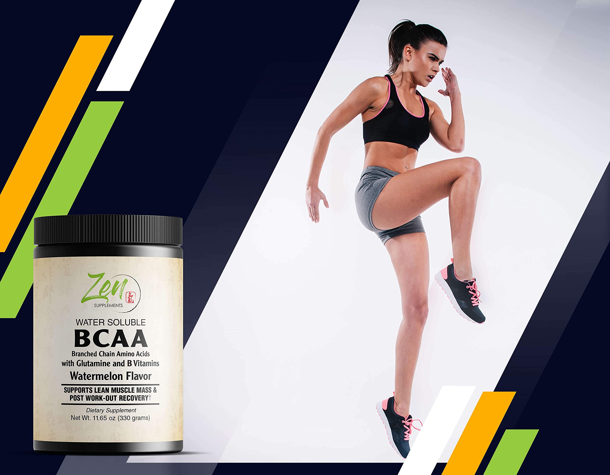 Zen Supplements - BCAA - Branch Chain Amino Acids-Clean Fit, Keto Diet, Supports Muscle Build, Improve Recovery and Increase Endurance 330GR-Powder