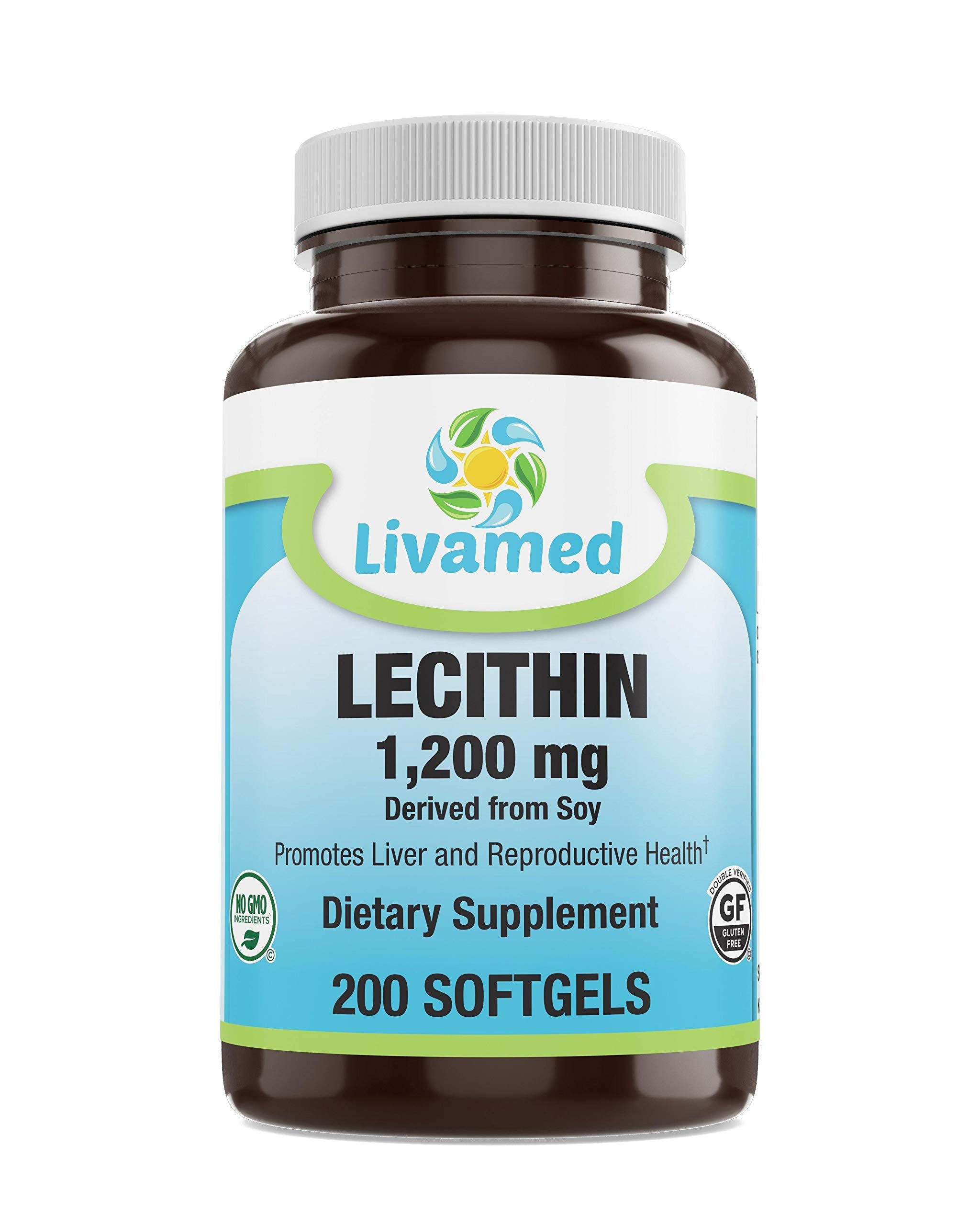 Livamed - Lecithin 1,200 mg Softgels 200 Count