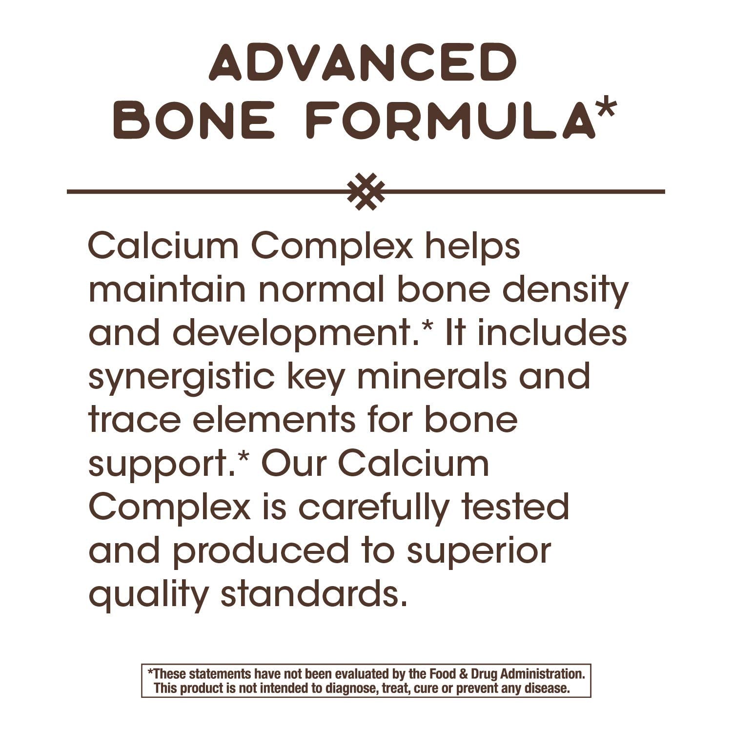 Nature's Way Calcium Complex Bone Formula, 250 Capsules