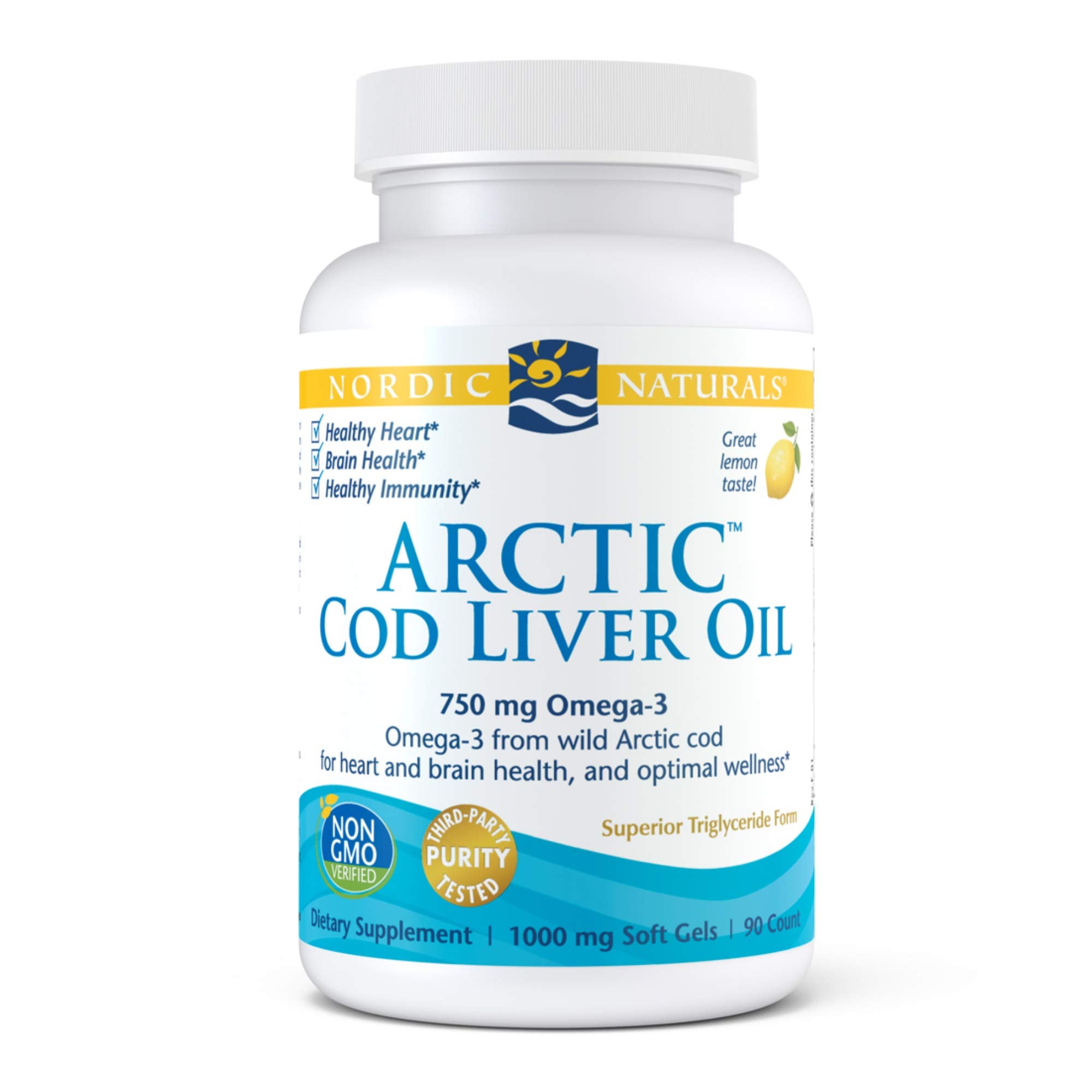 Nordic Naturals - Arctic CLO, Heart and Brain Health, and Optimal Wellness, 90 Soft Gels