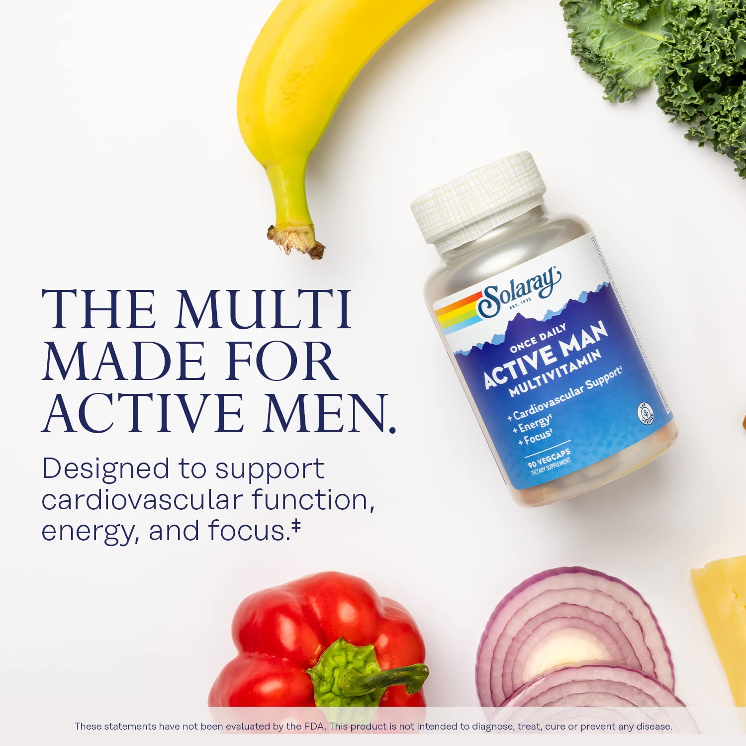 Solaray Once Daily Active Man Multi-Vitamin 90ct Capsule
