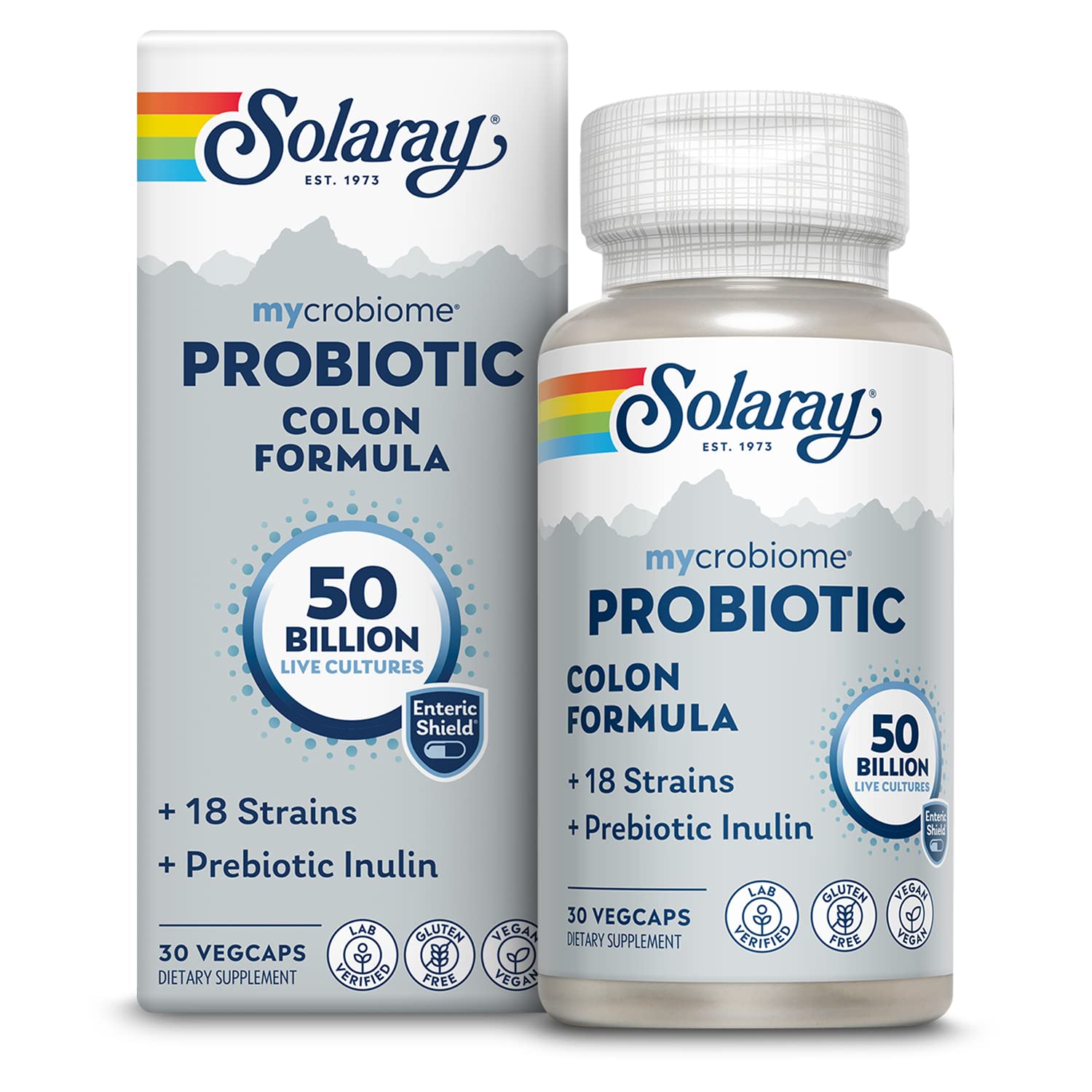 Solaray Mycrobiome Probiotic Colon Formula 50 Billion CFU | 30 VegCaps