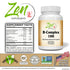 Zen Supplements - B-Complex 100 100-Tabs - Support for Stress, Energy and Healthy Immune System - Heart Health & Nervous System Support - Supports Energy Metabolism