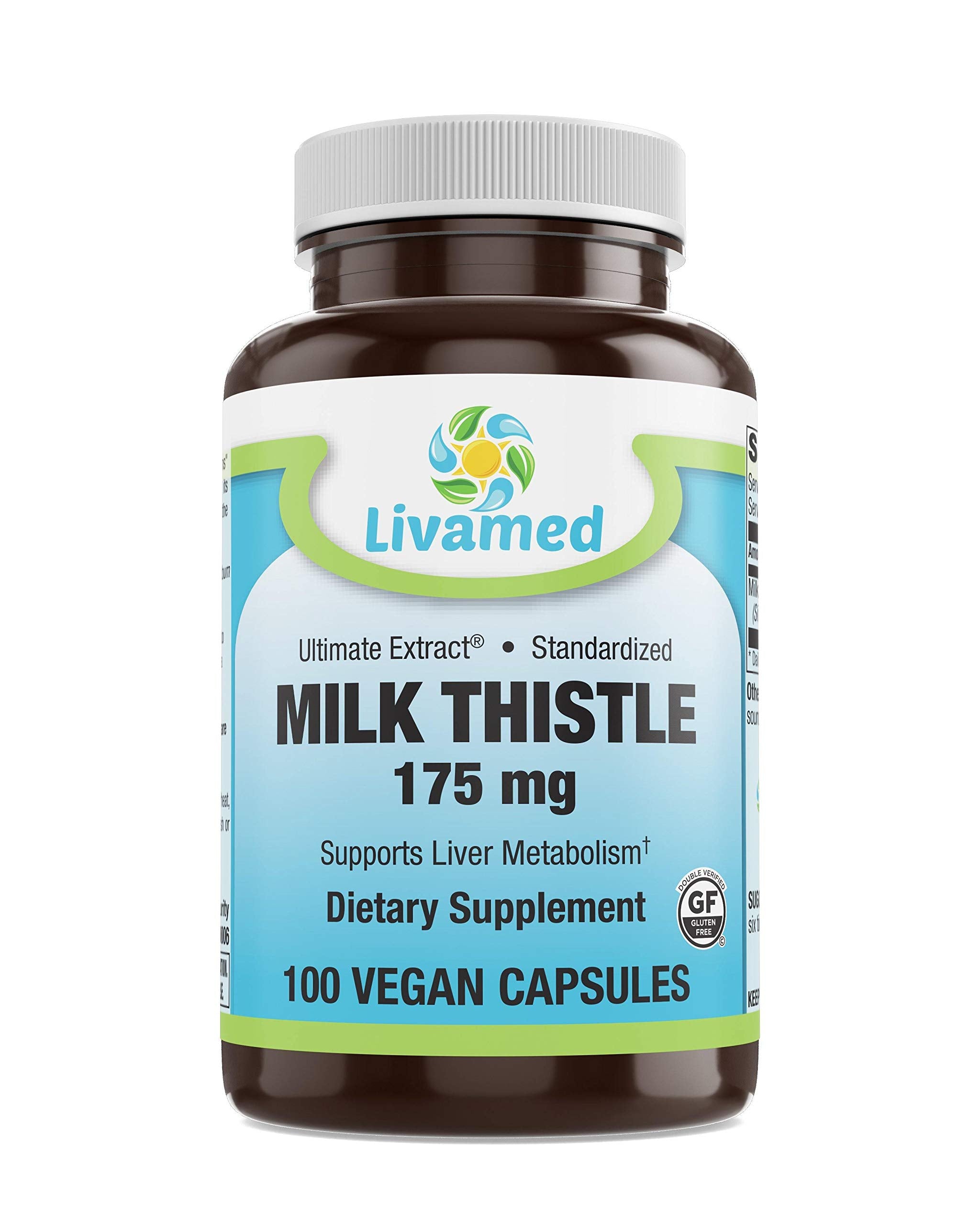 Livamed - Milk Thistle 175 mg Veg Caps 100 Count