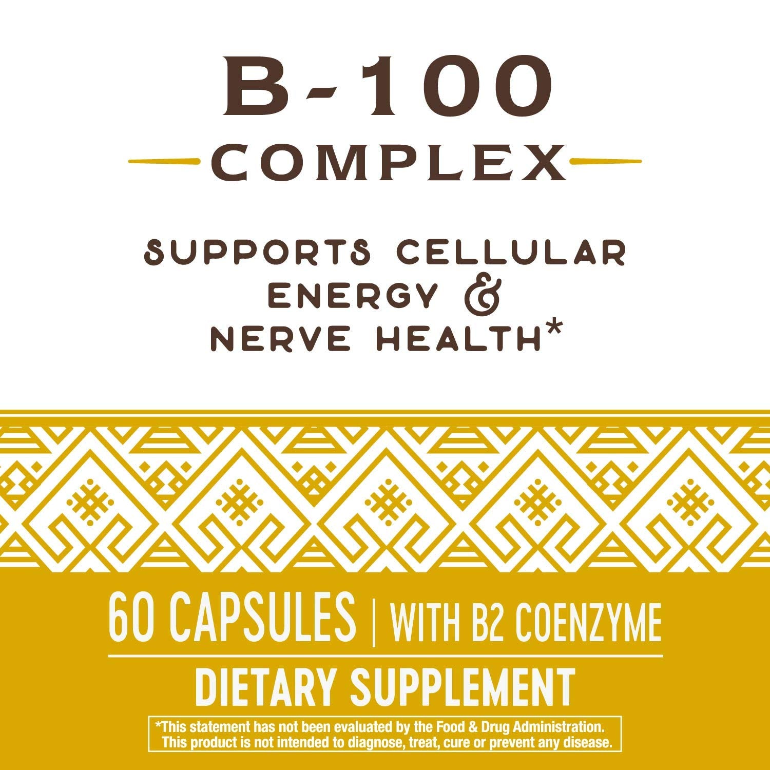 Nature's Way B 100-Complex, 60 Capsule
