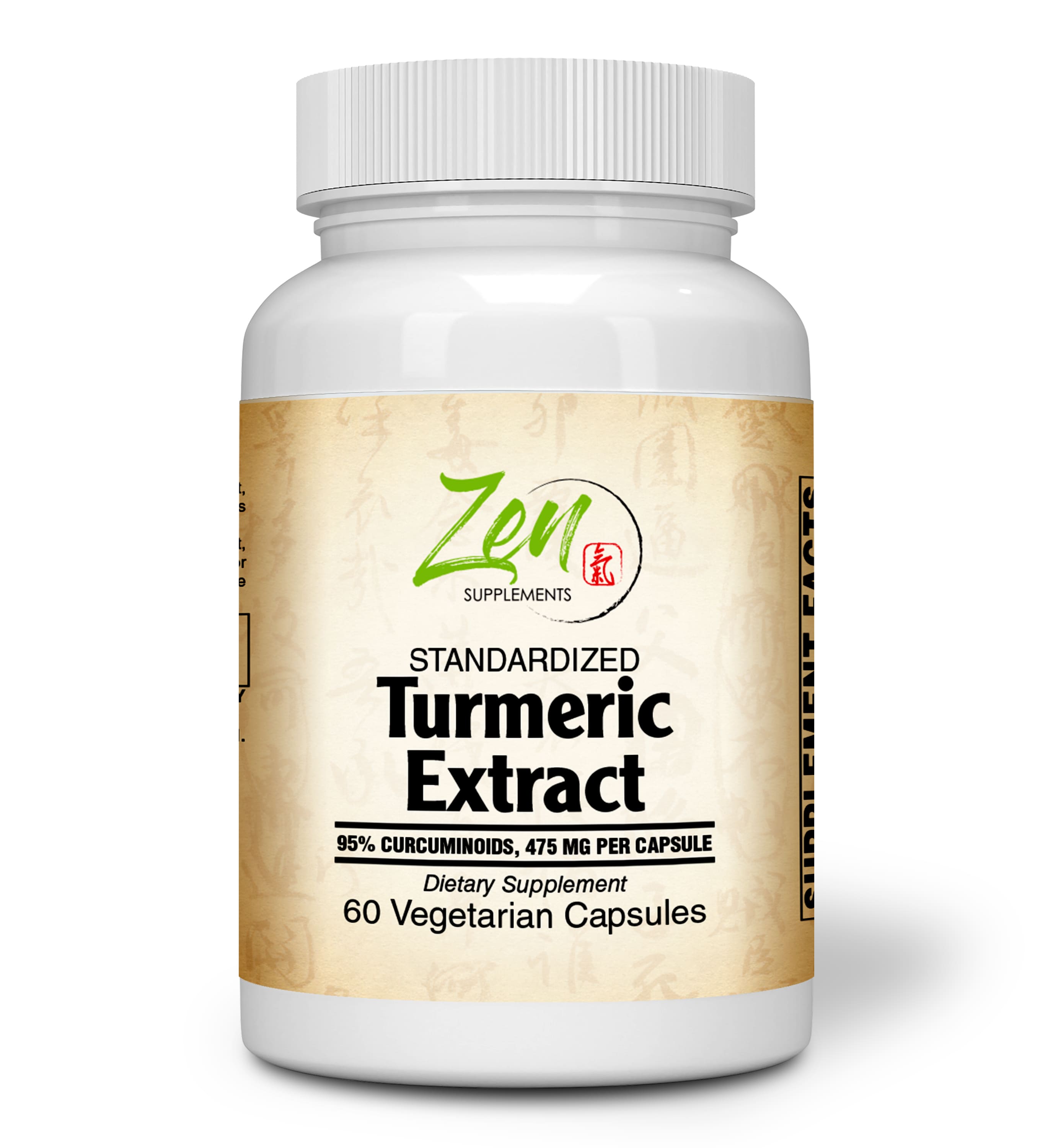 Zen Supplements - Turmeric Extract 500 Mg Features Curcumin C3 Complex® The Most Active Form of Curcuminoid Found in The Turmeric Root - Promotes Joint, Heart, Brain Health Plus Immune Response 60-Vegcaps