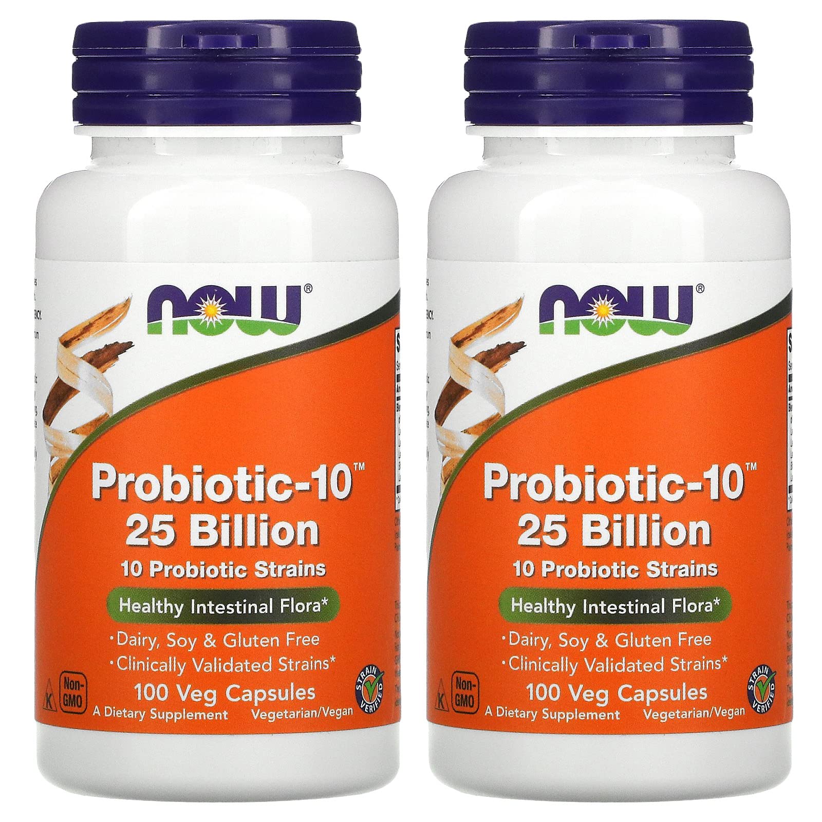 Probiotic-10 25 Billion 100 Vcaps Pack of 2