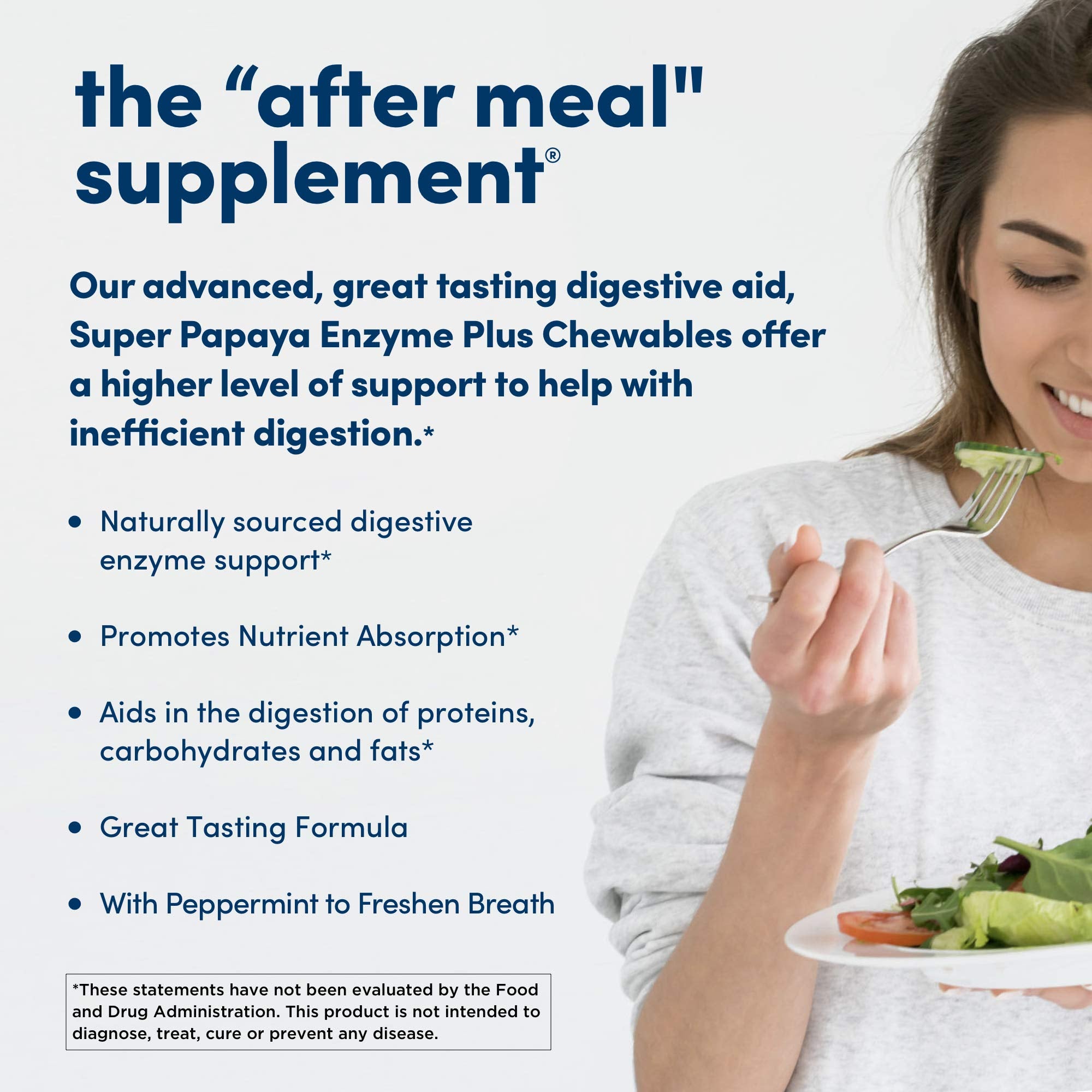 American Health Super Papaya Enzyme Plus Chewable 180 Wafer
