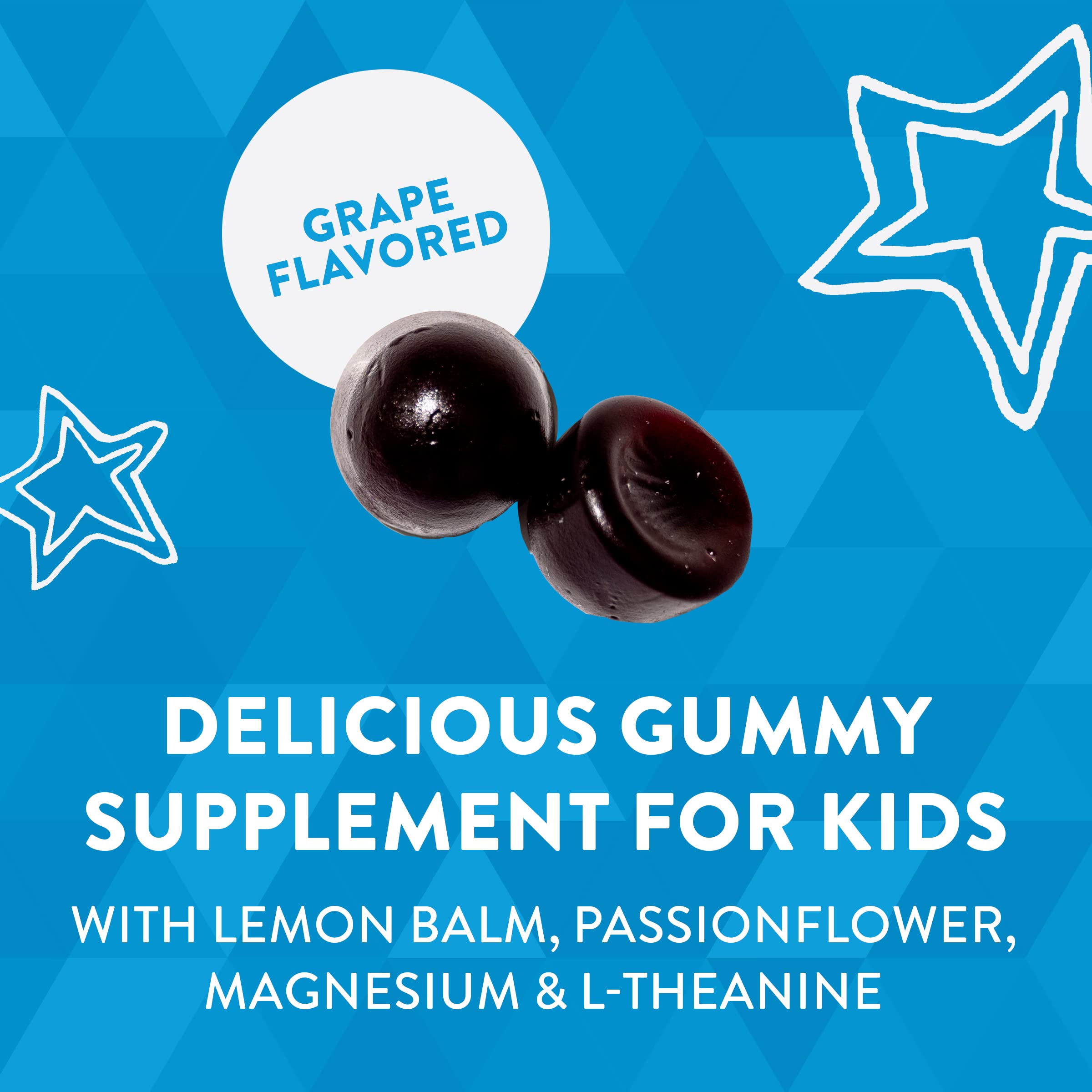 Nature's Way Kids Cool, Calm & Collected, Supports a Calm Mood*, Ages 8+, Grape Flavored, 40 Vegetarian Gummies