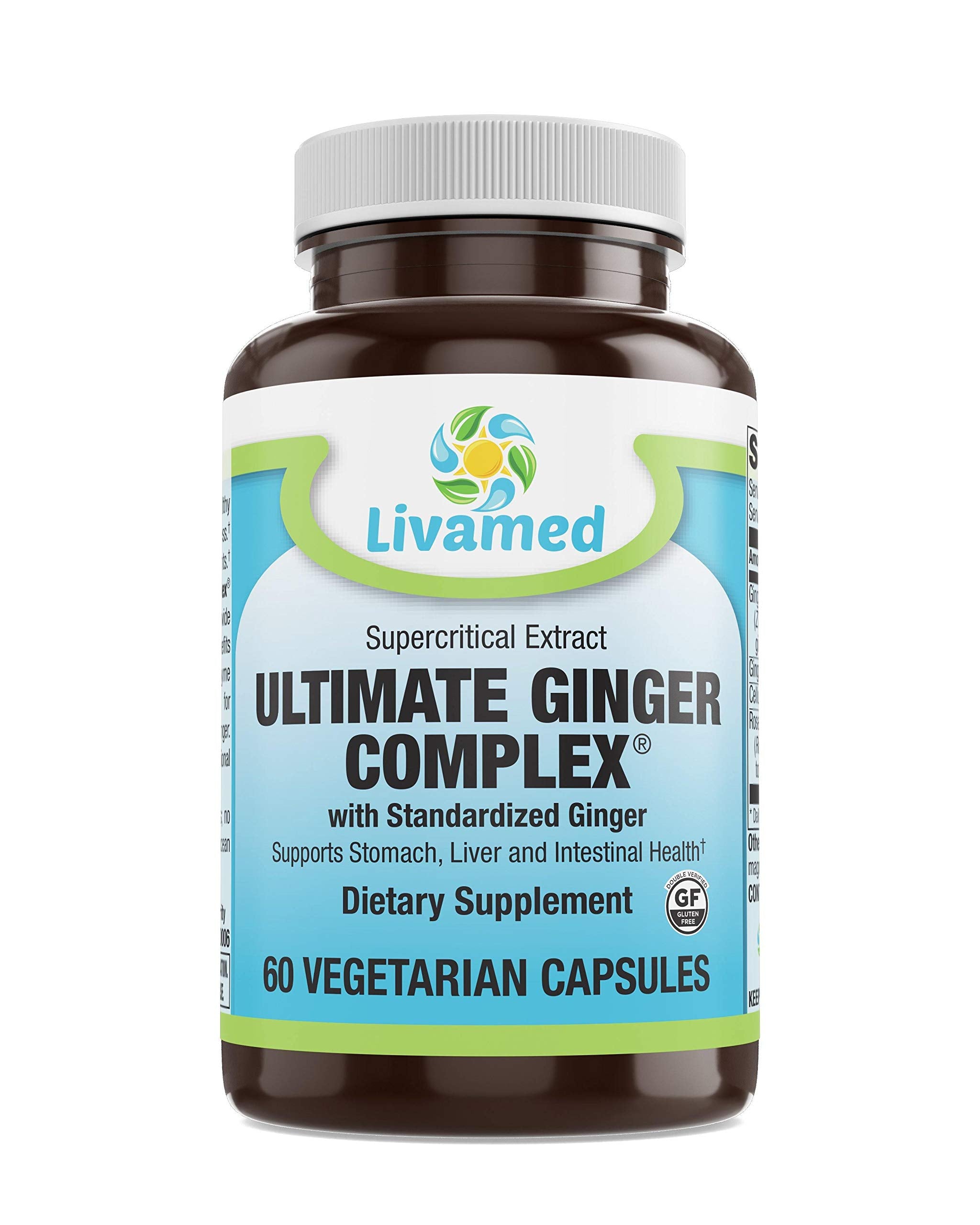 Livamed - Ultimate Ginger Complex® with Standardized Ginger Veg Caps 60 Count
